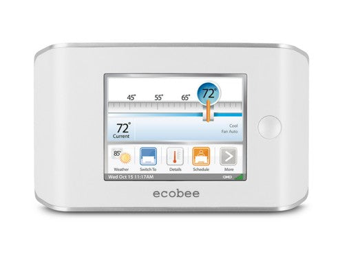 Ecobee 2 Heat 2 Cool Digital WiFi Programmable Thermostat - EB-EMSSI-01