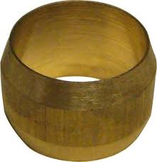 61F-04 - Brass Hex Type Compression Nut