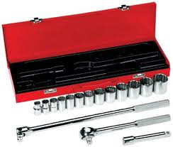 16-Piece 1/2-Inch Drive Socket Wrench Set - 65512