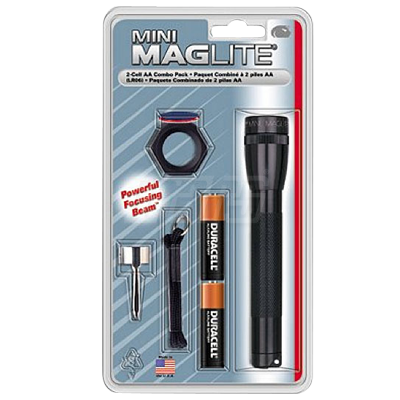 79202 - Maglite AA Mini Mag Black Flashlight Combo Pack
