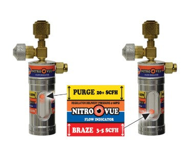 NV1 - Nv1 Uniweld Nitrovue Flow Indicator 1/4 in.Ff X 1/4 in.Mf