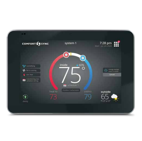 1.841226 - Comfort Sync A3 Ultra-Smart Communicating WiFi Thermostat