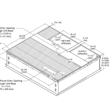 21J19 - QCA/QGA Series 14 in. High Roof Curb