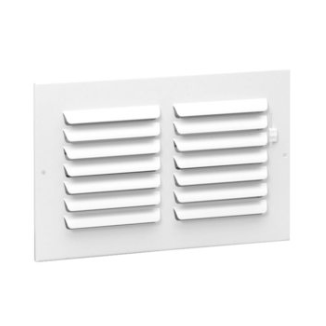 13401 - 8 x 6 Steel Ceiling/Sidewall Curved Blade One Way Register