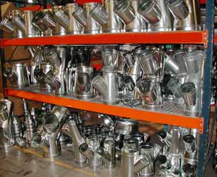 800141212 - 28 Gauge Duct Pipe Wye