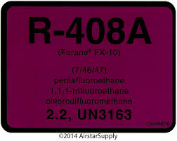 C & R Products 4010 - R-408A (FX10) Refrigerant Labels