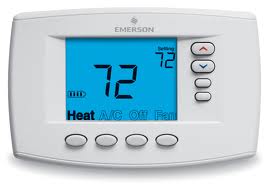 1F95EZ-0671 - BLUE Easy Reader Backlit 7 Day Programmable Thermostat