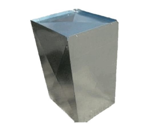 19X15X36RF1/2 - 19 inch x 15 inch x 36 inch long Insulated Sheet Metal Return Ai