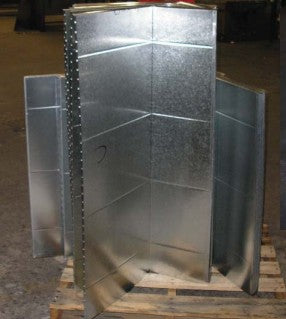 13X17X36R8 - Insulated Galvanized Sheet Metal Plenum