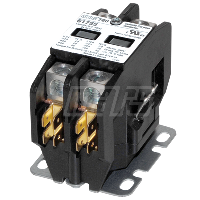 61755 - Contactor: 2 Pole 40 Amp 24V Coil
