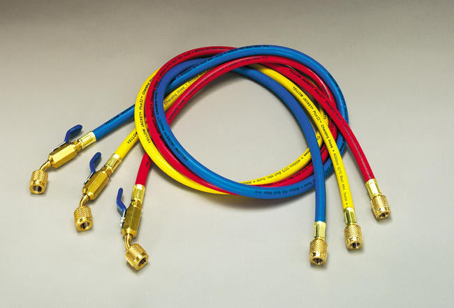 29072 - Yellow Jacket PLUS II Charging Hose With Compact Ball Valve End