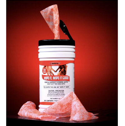 WI-1 - Multi-purpose wipes with an abrasive side for the toughest soils and a sm