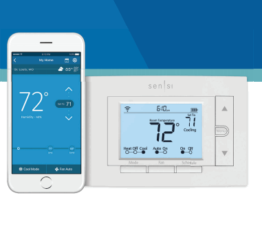 1F87U-42WF - WiFi Capable Programmable Thermostat
