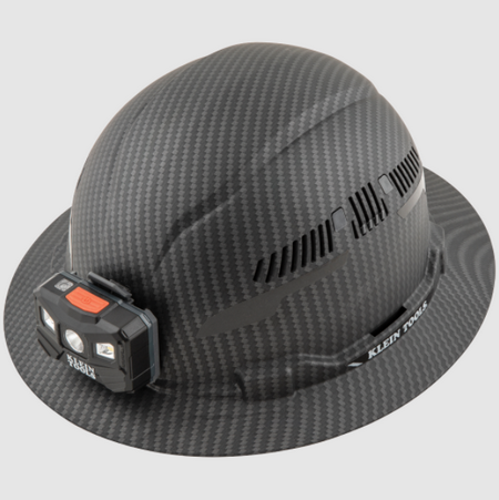 60347 - Hard Hat; Premium KARBN™ Pattern; Vented Full Brim; Class C; Lamp