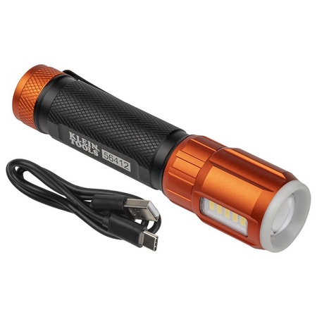 56412 - Rechargeable LED Flashlight with Worklight