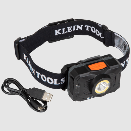 56414 - Rechargeable 2-Color LED Headlamp with Adjustable Strap
