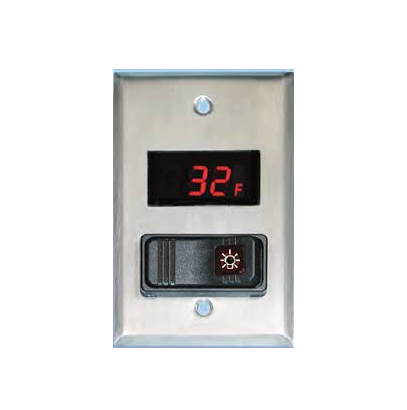 24DT-L-4F0 - Walk-In Cooler/Freezer Combination Light Switch & Digital Thermomet