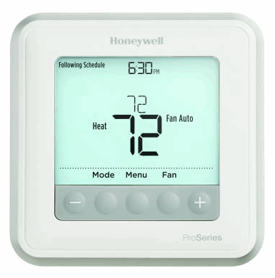 TH6220U2000 - T6 Pro Programmable Thermostat with stages up to 2 Heat/1 Cool Hea
