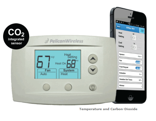 TS250 - TS250 is a commercial grade temperature thermostat with a built in CO2 s