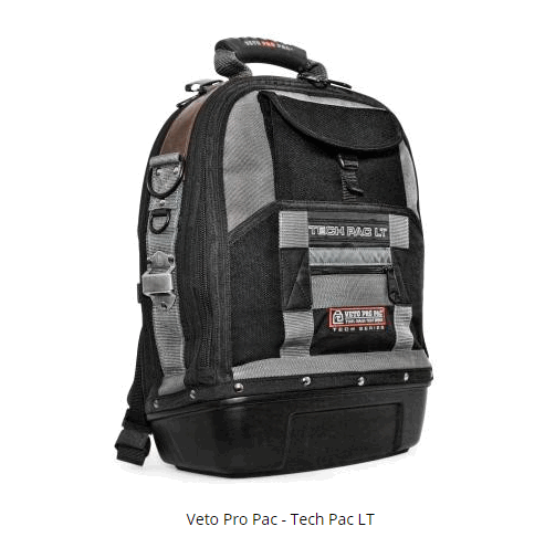 Tech-Pac-LT - Tech Pac LT is the ultimate laptop backpack tool bag designed spec