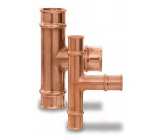 PZK-T6-HNBR 3/8 in OD Copper Tee  - PZK-T6-HNBR