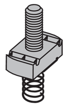 SN38114 - Electro-Galvanized Hex Nut With Spring